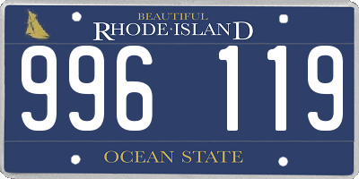 RI license plate 996119