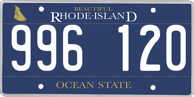 RI license plate 996120