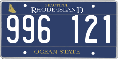 RI license plate 996121