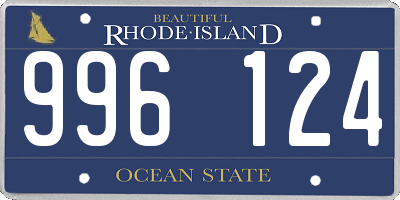 RI license plate 996124