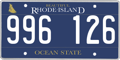 RI license plate 996126