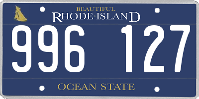 RI license plate 996127