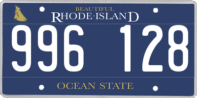 RI license plate 996128