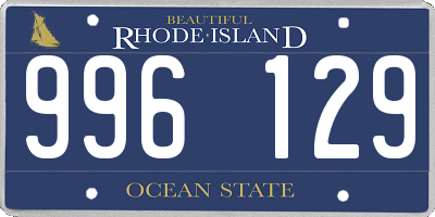 RI license plate 996129