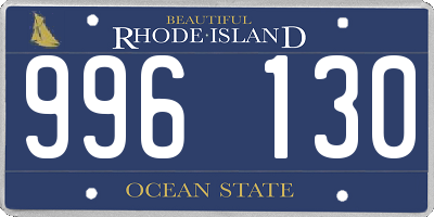 RI license plate 996130