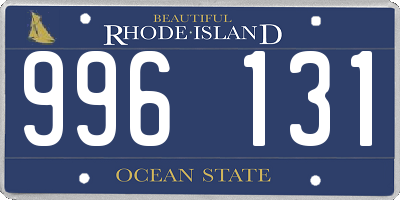 RI license plate 996131