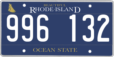 RI license plate 996132