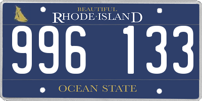 RI license plate 996133