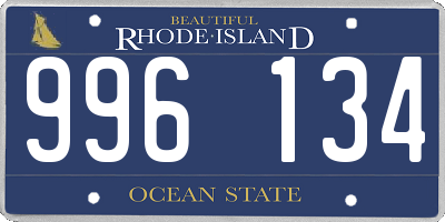 RI license plate 996134