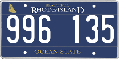 RI license plate 996135