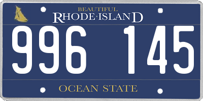 RI license plate 996145