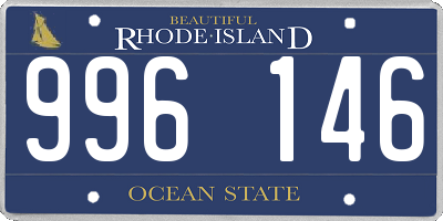 RI license plate 996146