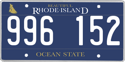 RI license plate 996152