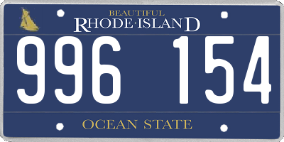 RI license plate 996154