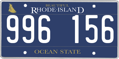 RI license plate 996156