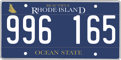 RI license plate 996165