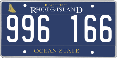 RI license plate 996166