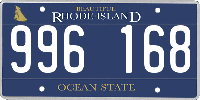 RI license plate 996168