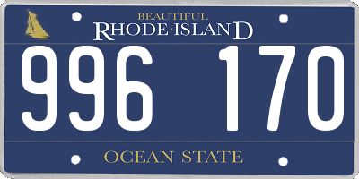 RI license plate 996170