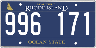 RI license plate 996171