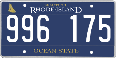 RI license plate 996175