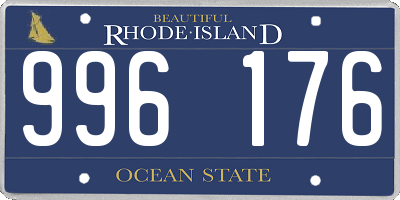 RI license plate 996176