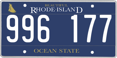 RI license plate 996177