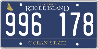 RI license plate 996178