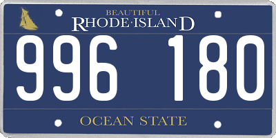 RI license plate 996180