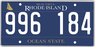 RI license plate 996184