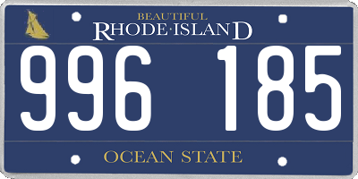 RI license plate 996185