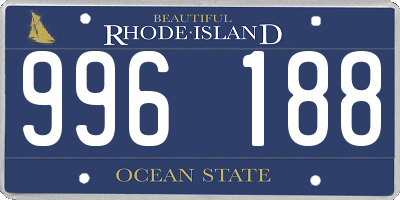 RI license plate 996188