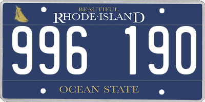 RI license plate 996190