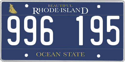 RI license plate 996195