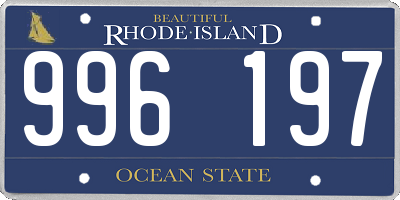 RI license plate 996197