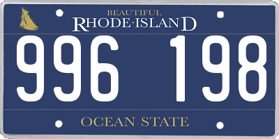 RI license plate 996198