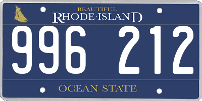 RI license plate 996212