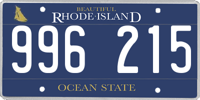 RI license plate 996215