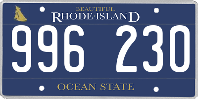 RI license plate 996230