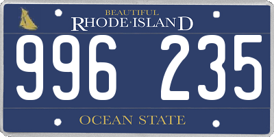 RI license plate 996235