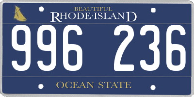 RI license plate 996236