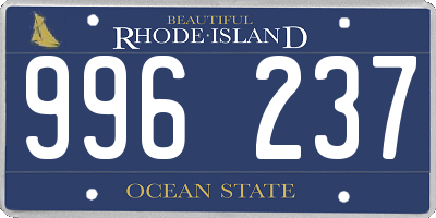 RI license plate 996237