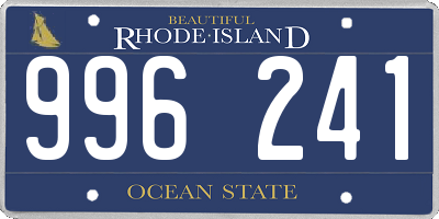 RI license plate 996241