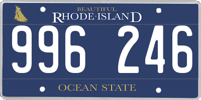 RI license plate 996246