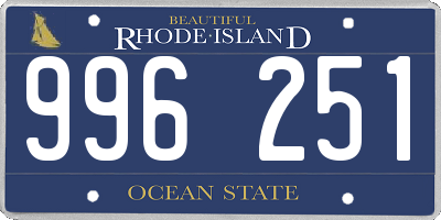 RI license plate 996251