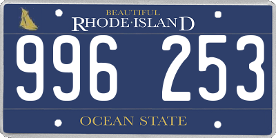 RI license plate 996253