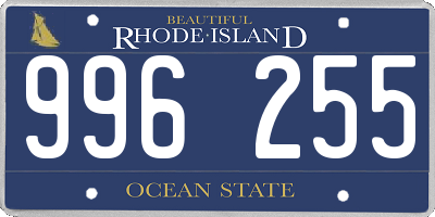 RI license plate 996255