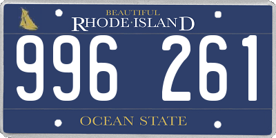 RI license plate 996261