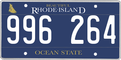 RI license plate 996264