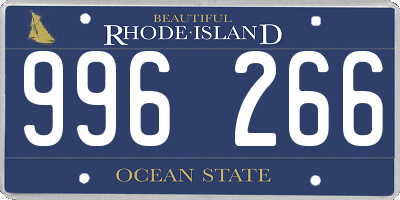 RI license plate 996266